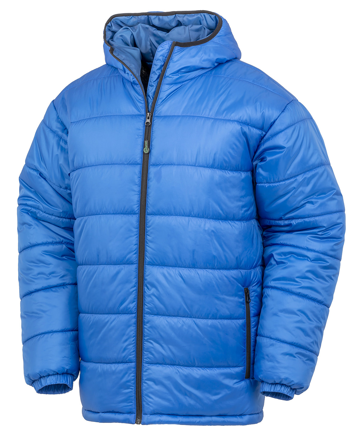Recycled hooded padded parka - Royal