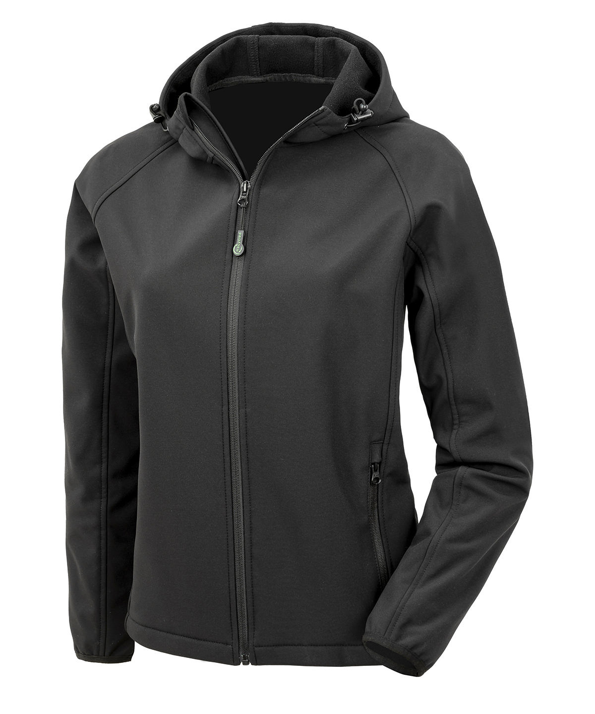 Women’s recycled 3-layer printable hooded softshell