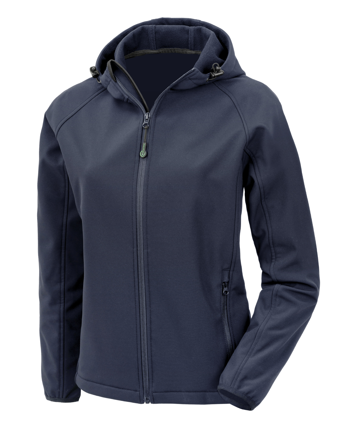 Women’s recycled 3-layer printable hooded softshell - Navy