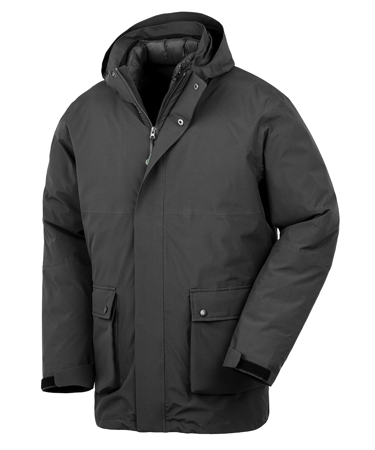 Recycled 3-in-1 padded ripstop jacket