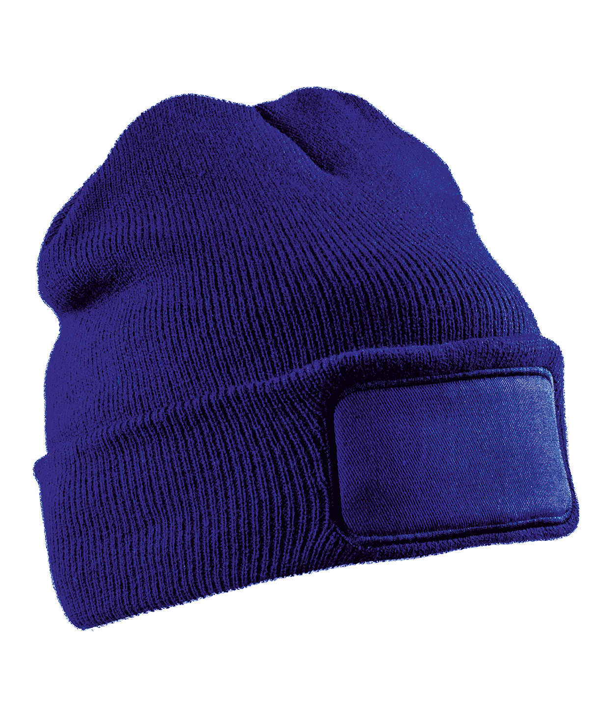Result Recycled Double Knit Printers Beanie - Royal