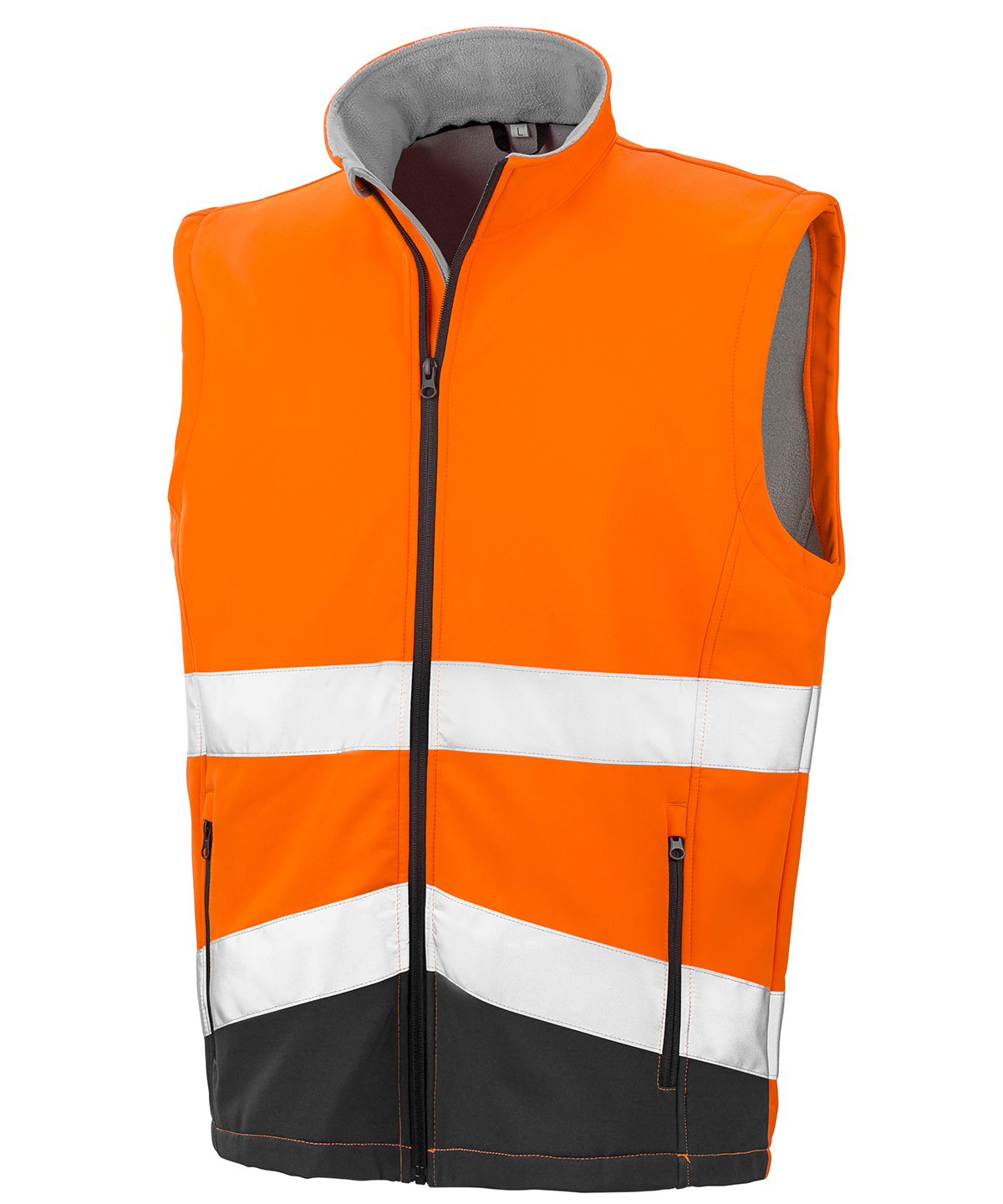 Printable safety softshell gilet