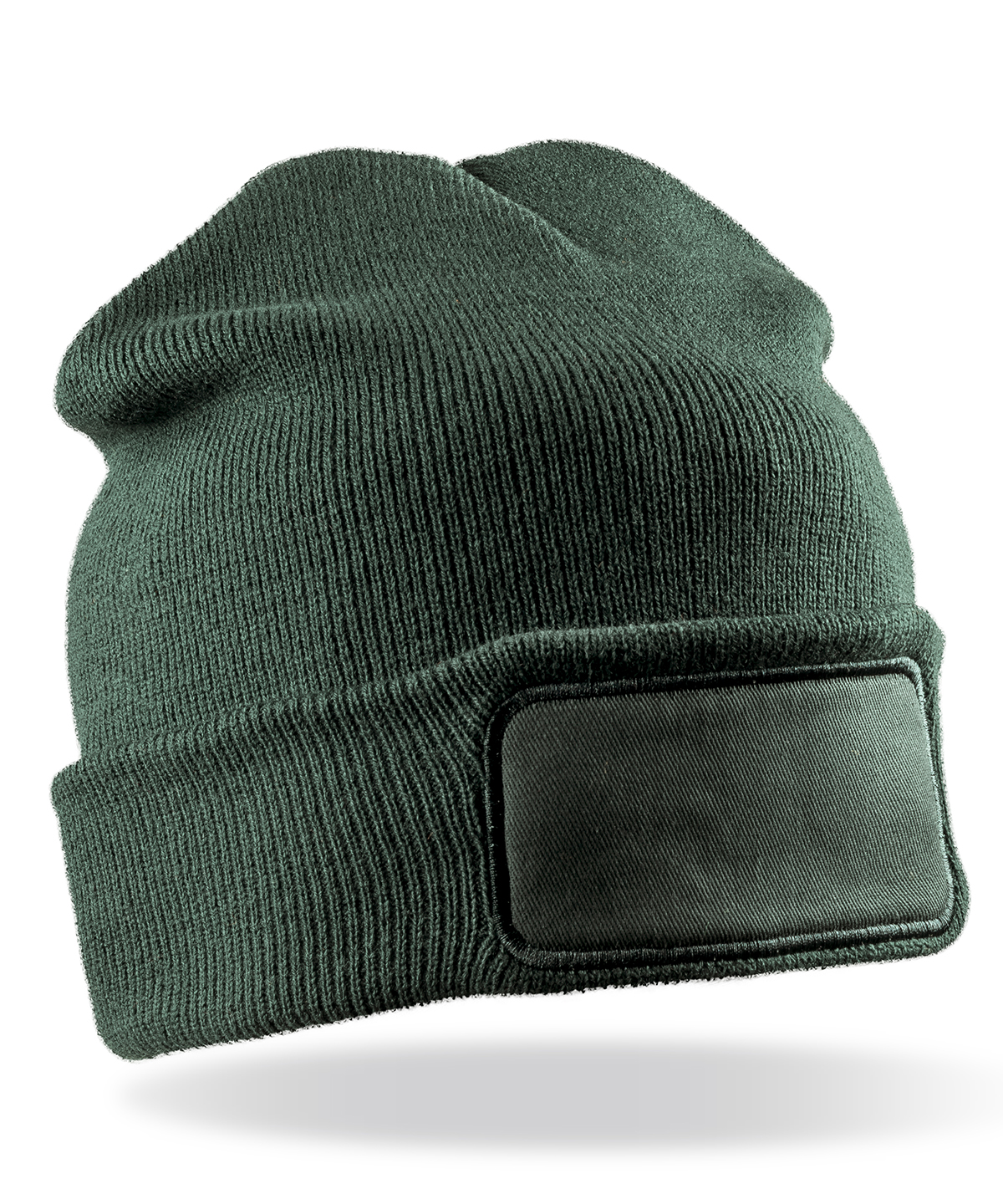 Double-knit printers beanie - Bottle Green