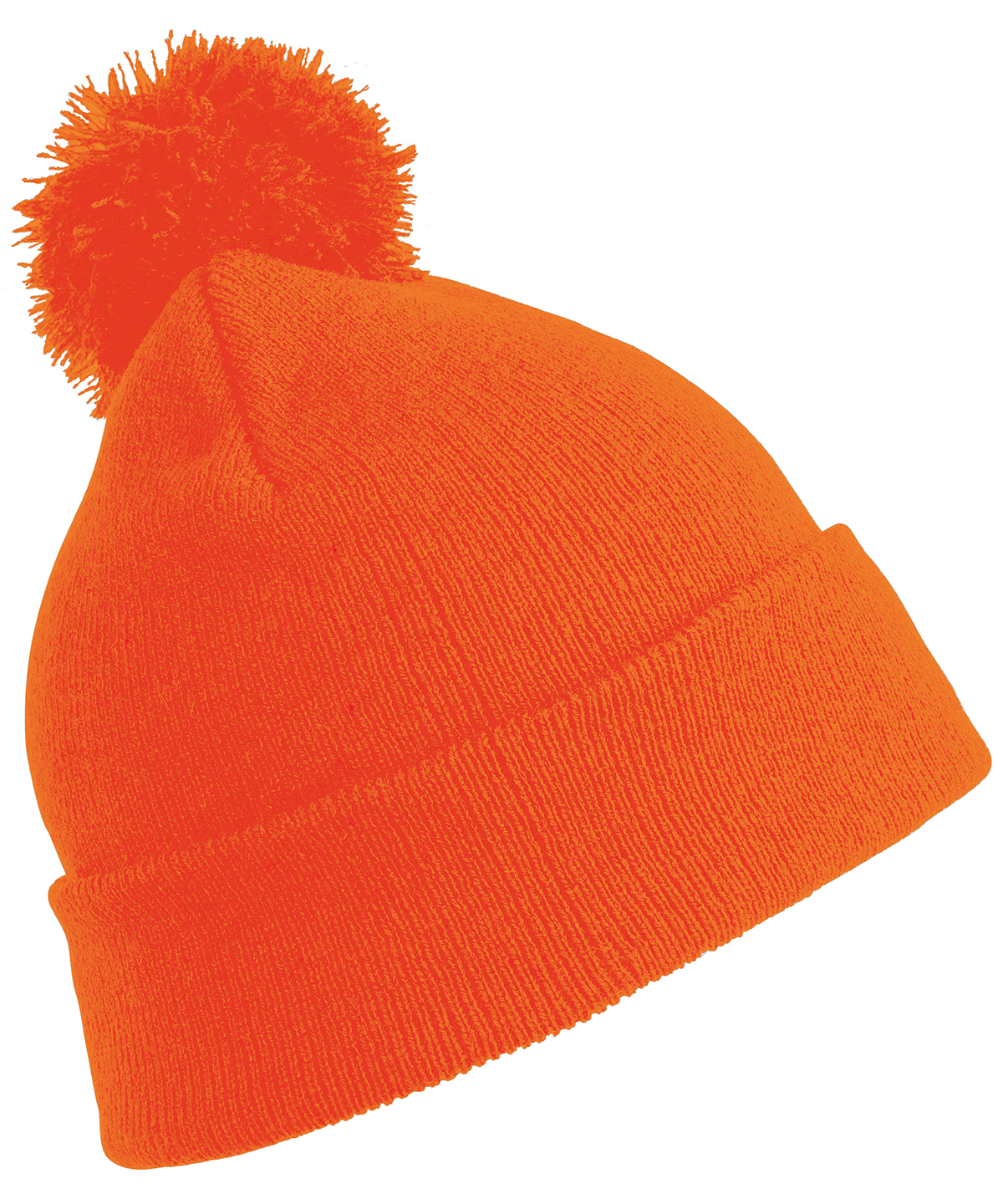 Junior pom pom beanie - Flo Orange