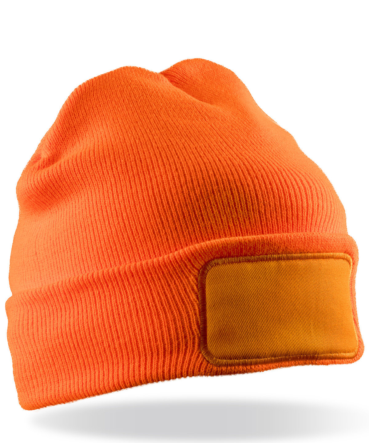 Double-knit Thinsulate™ printers beanie - Fluorescent Orange