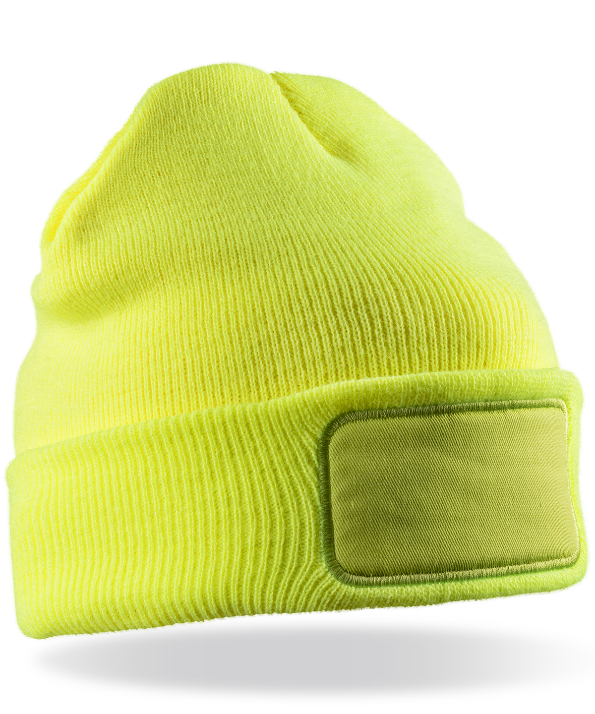 Double-knit Thinsulate™ printers beanie - Fluorescent Yellow