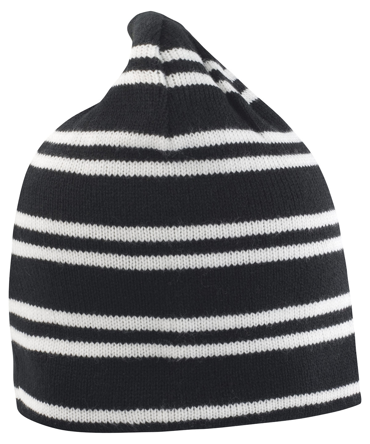 Result Team Reversible Beanie - Black/White/Black