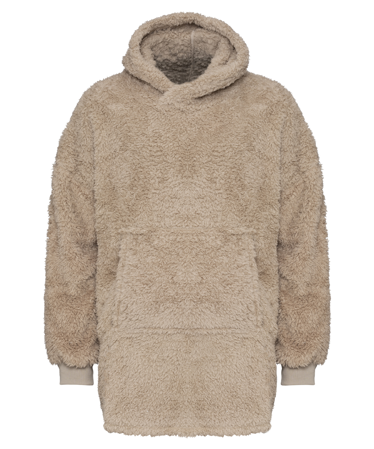 The Ribbon teddy bear fabric hoodie - Natural