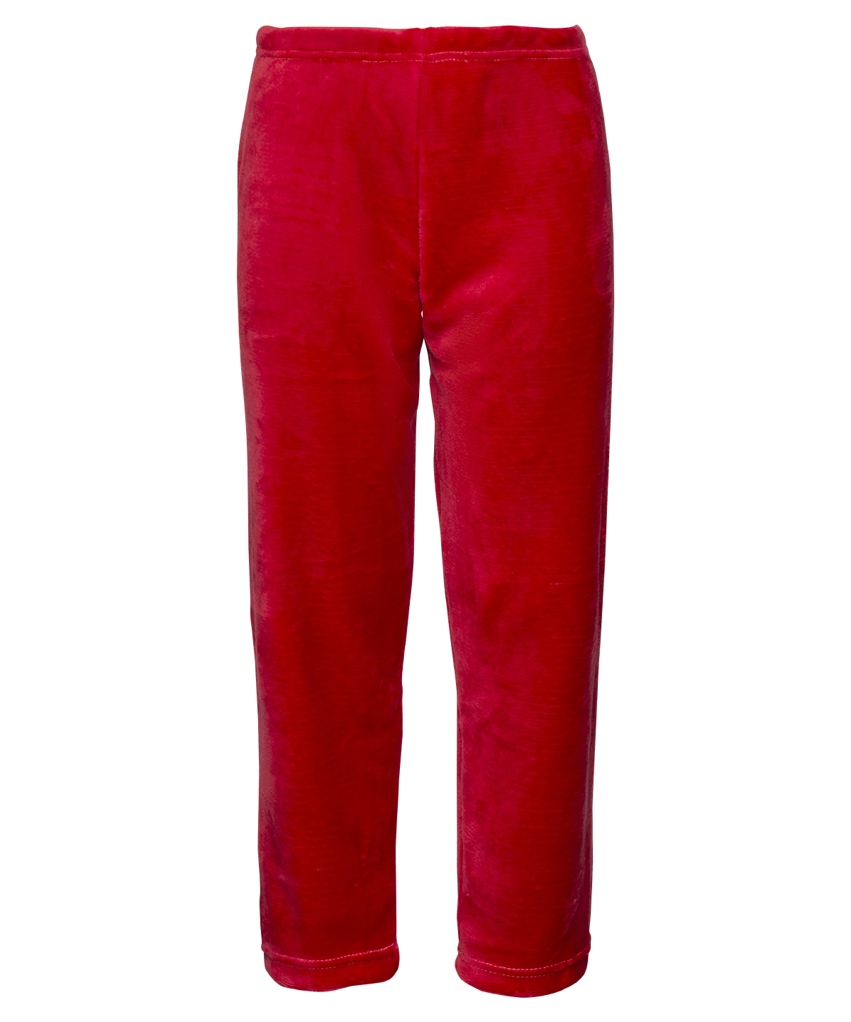 The kids Ribbon luxury Eskimo-style fleece pants - Red