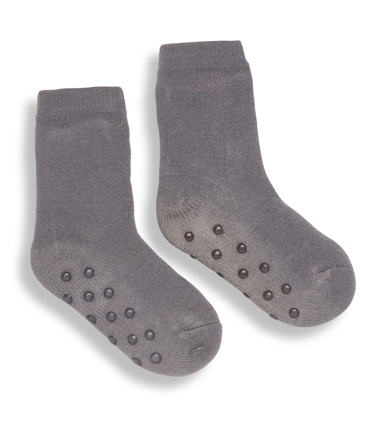 The kids Ribbon luxury Eskimo-style fleece socks - Grey