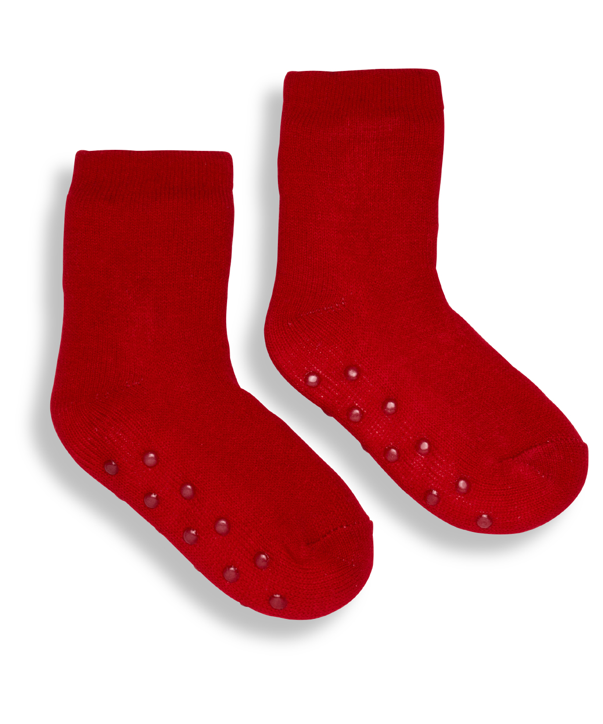 The kids Ribbon luxury Eskimo-style fleece socks - Red
