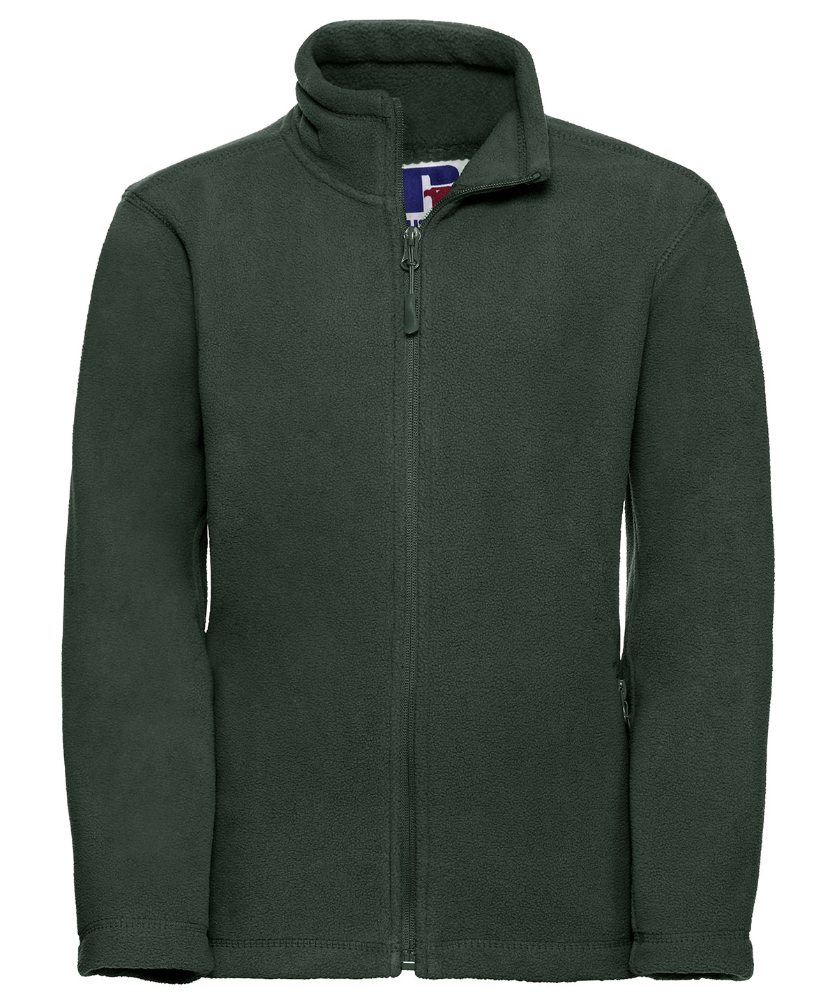 Kids full-zip outdoor fleece - Bottle Green