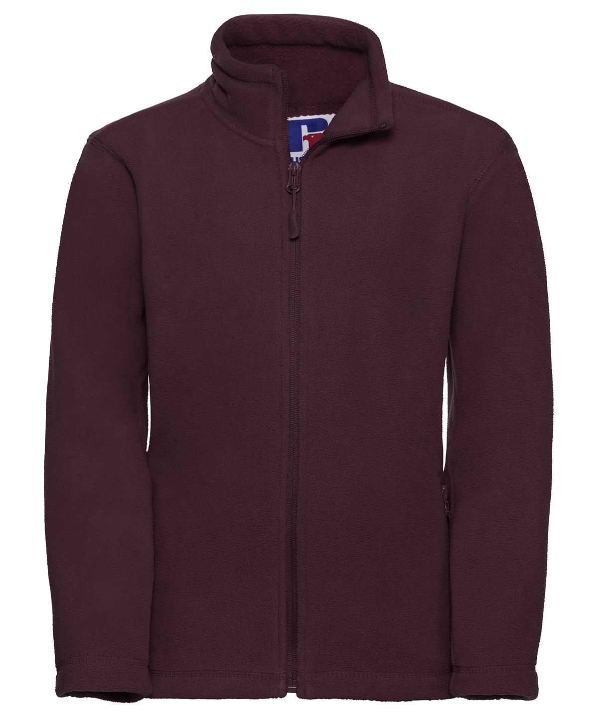 Kids full-zip outdoor fleece - Burgundy