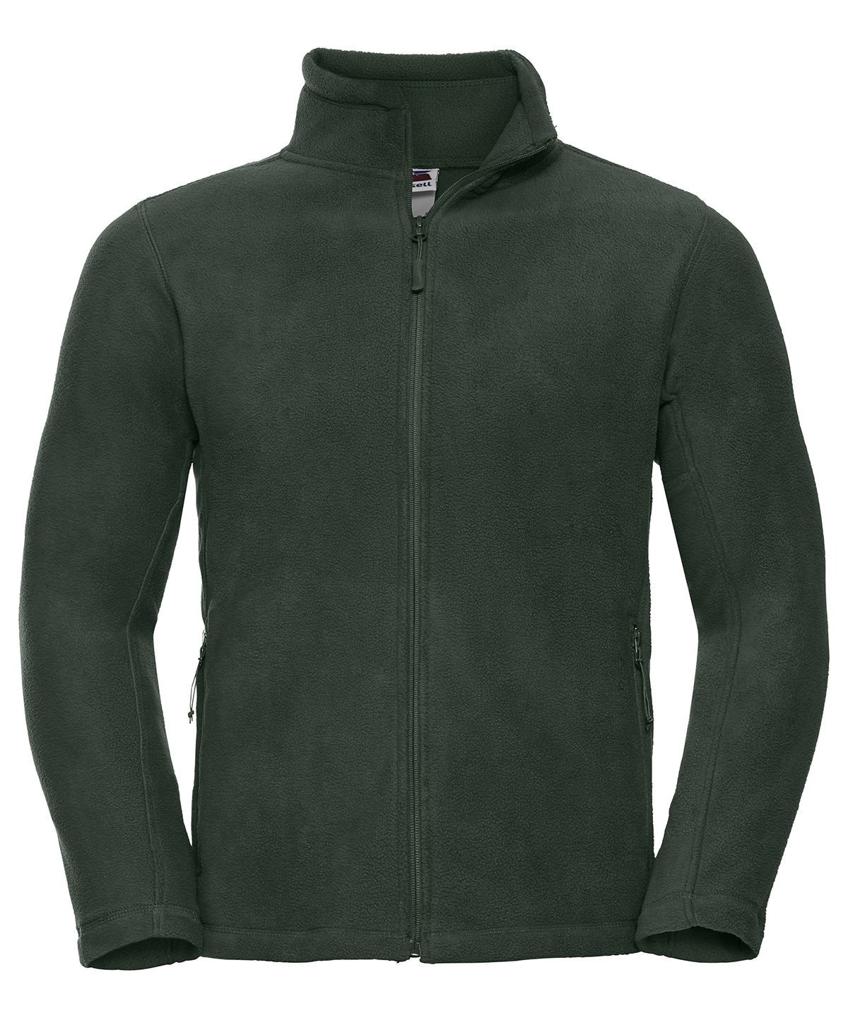 Full-zip outdoor fleece - Bottle Green