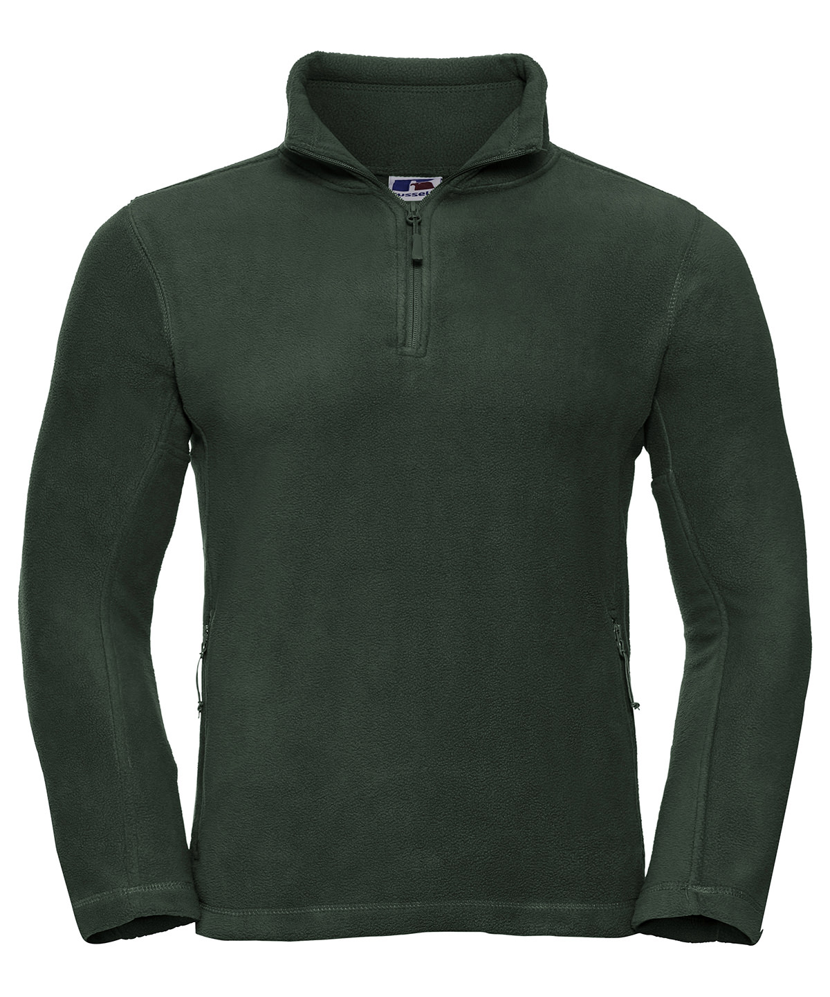 ¼-zip outdoor fleece - Bottle Green