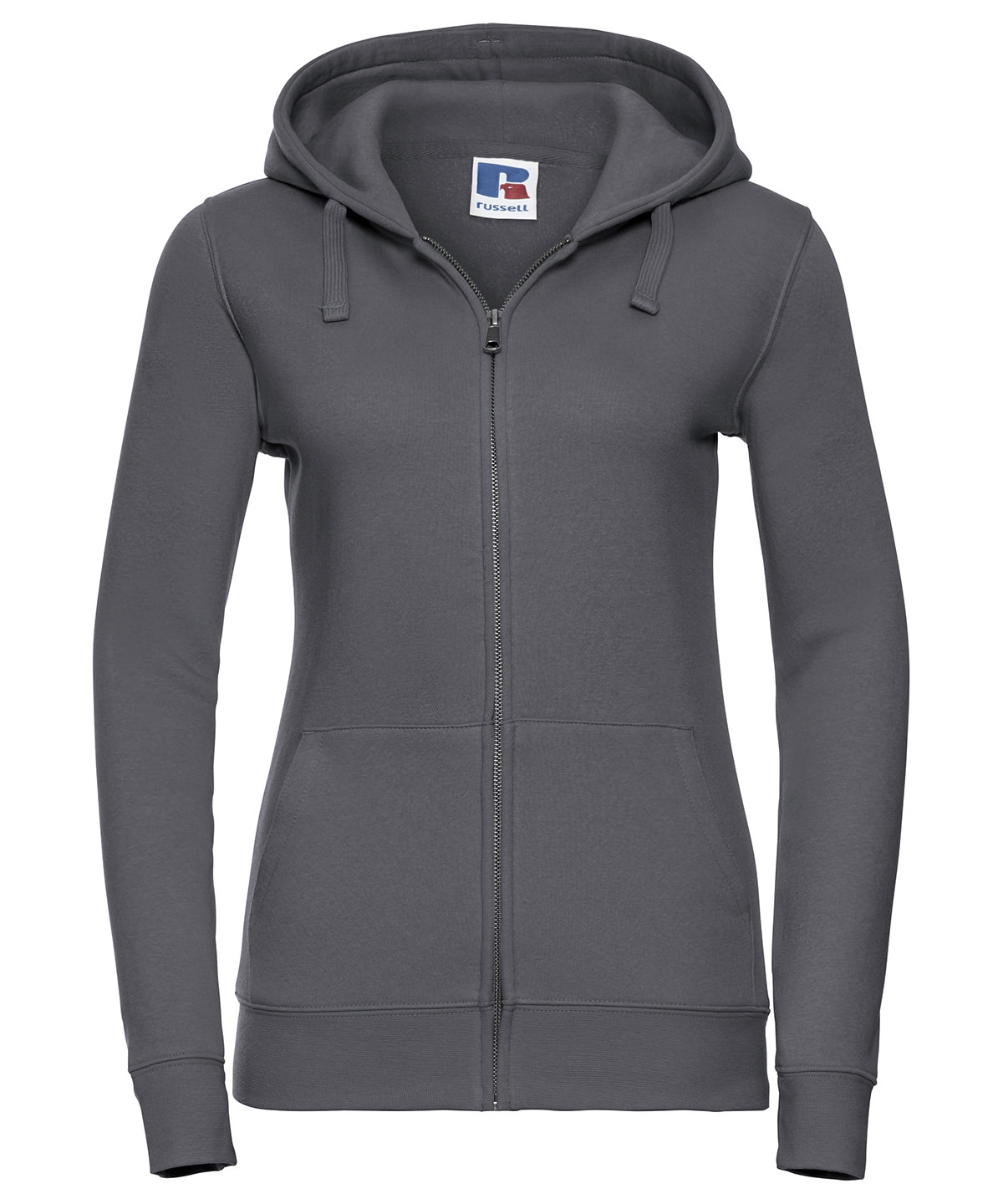 Women's authentic zipped hooded sweatshirt - Convoy Grey