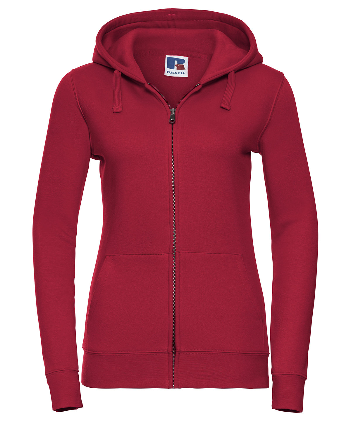 Women's authentic zipped hooded sweatshirt - Classic Red