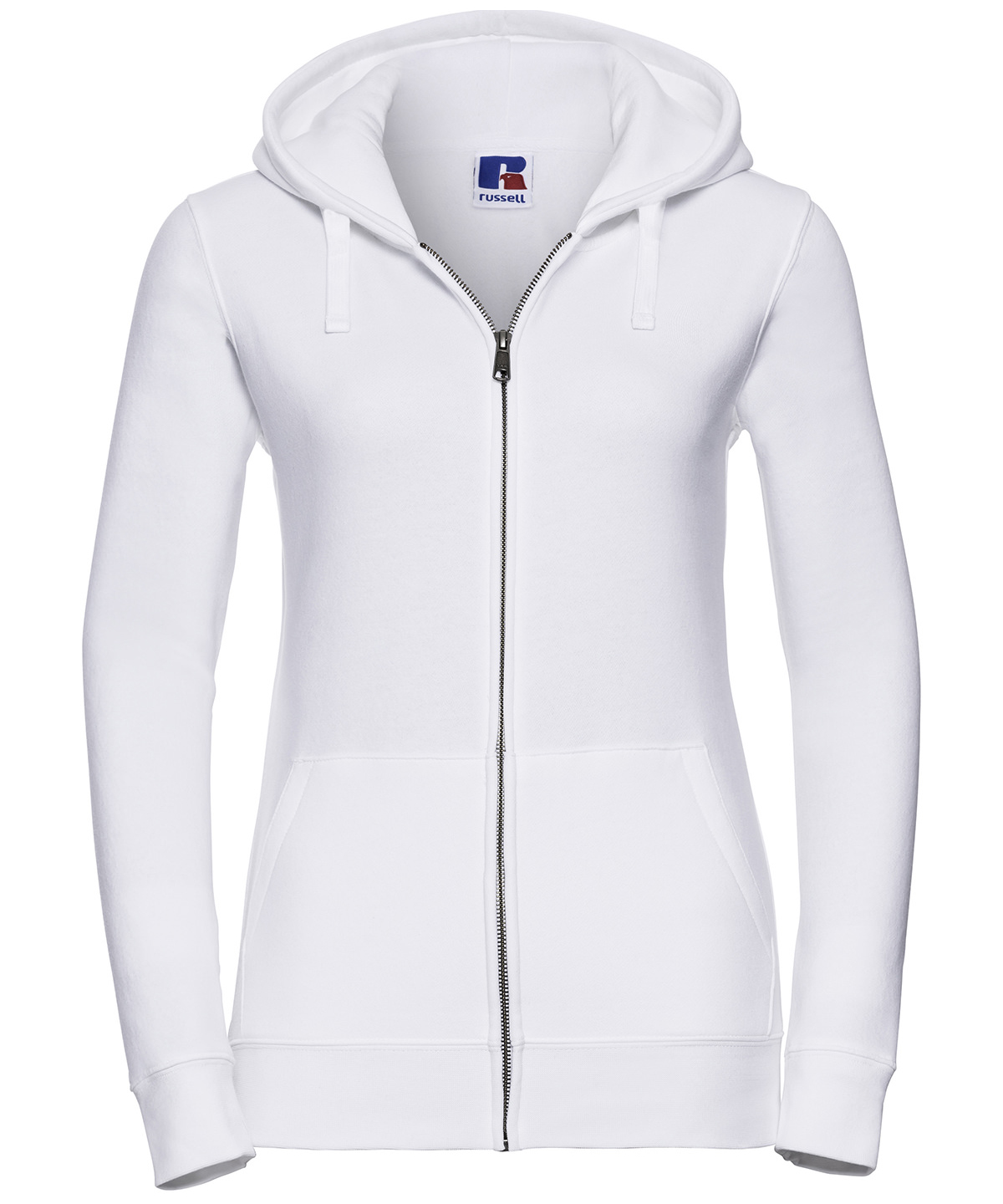 Women's authentic zipped hooded sweatshirt - White
