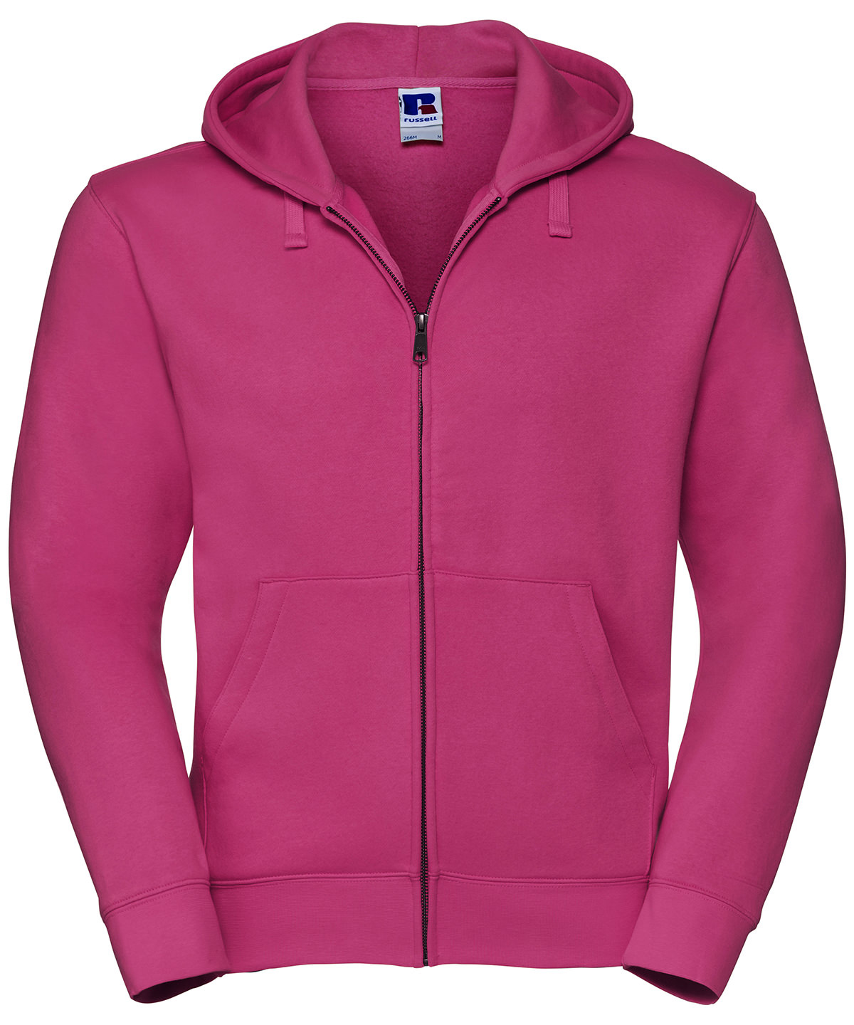 Authentic zipped hooded sweat - Fuchsia