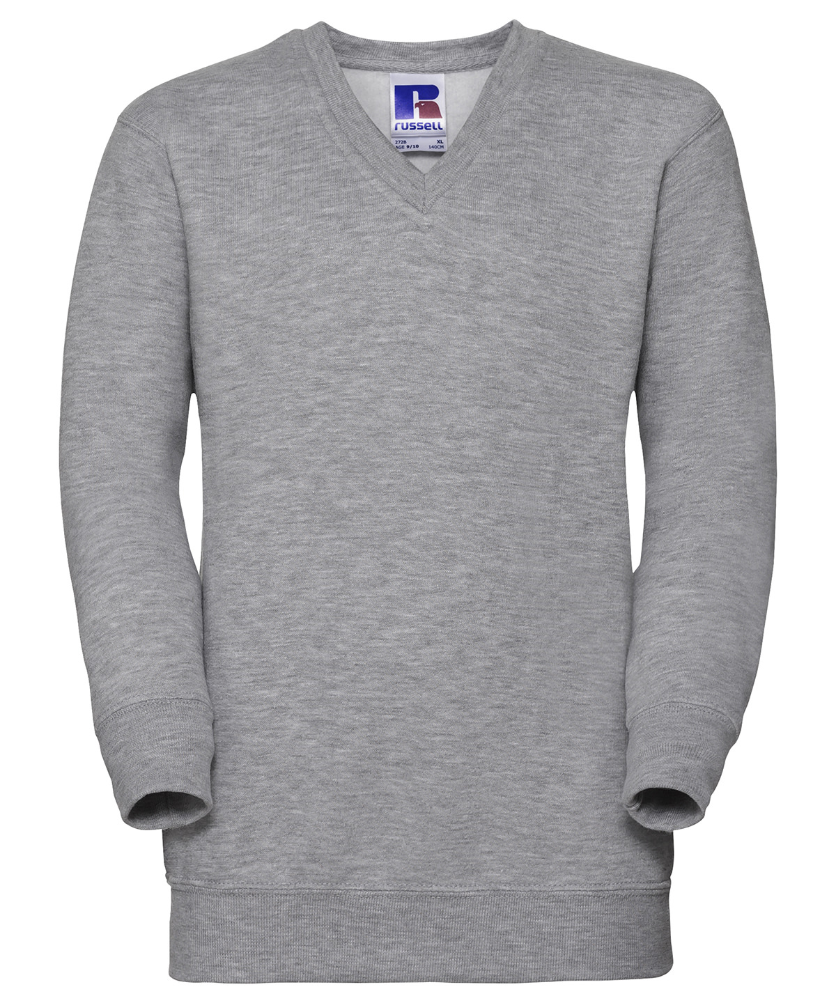 Kids v-neck sweatshirt - Light Oxford