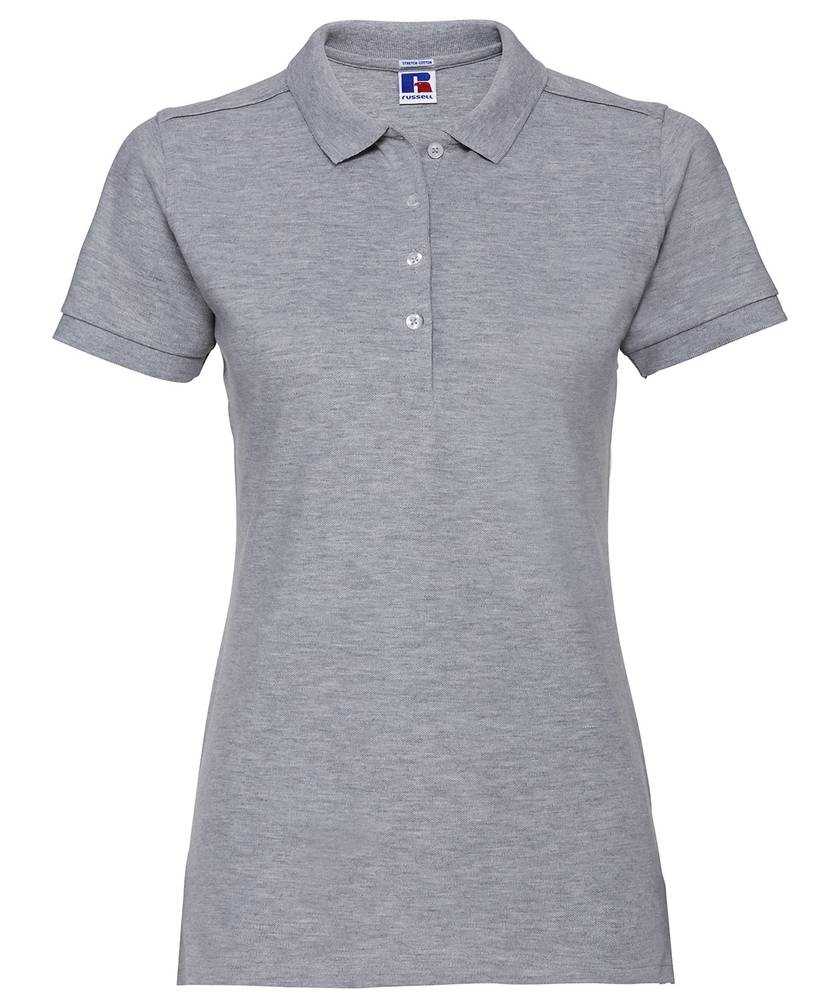 Women's stretch polo - Light Oxford