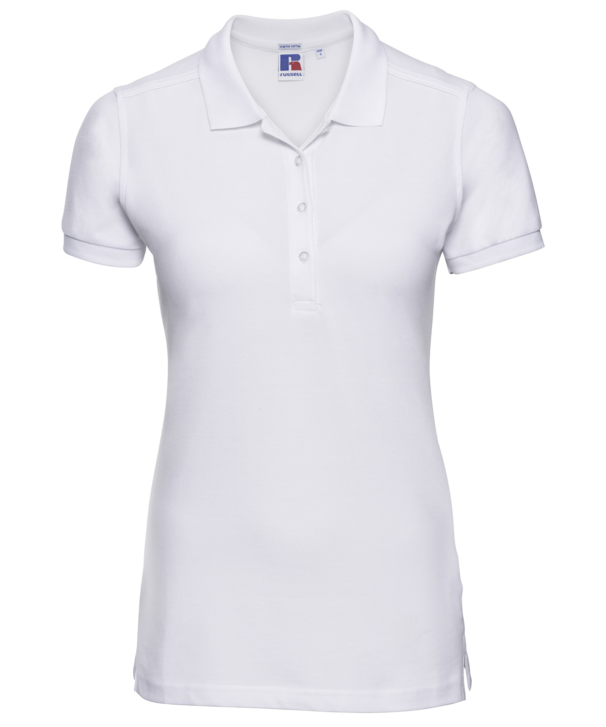 Women's stretch polo - White