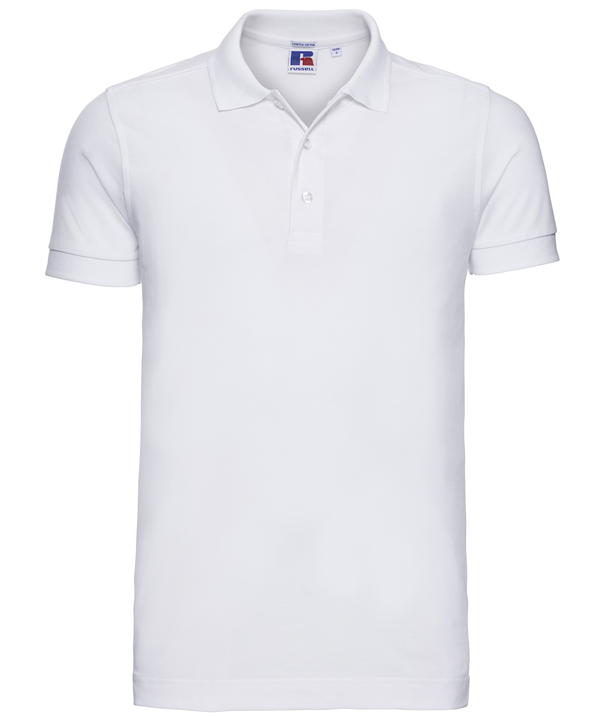 Stretch polo - White
