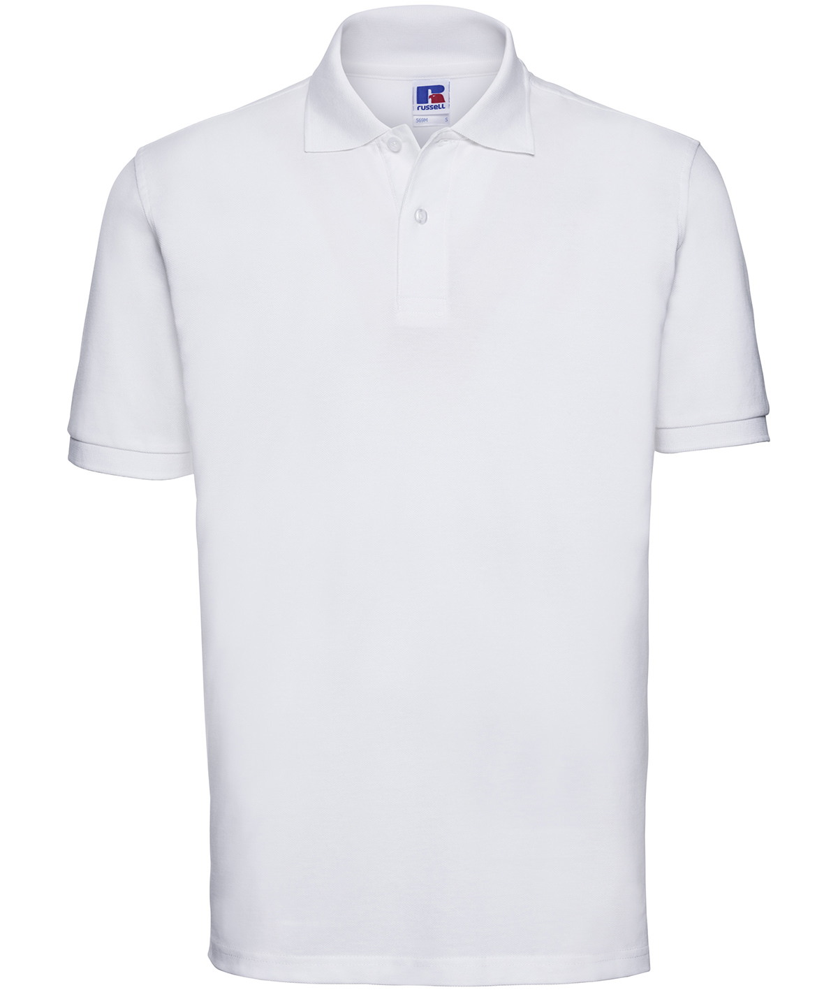 Classic cotton piqué polo - White