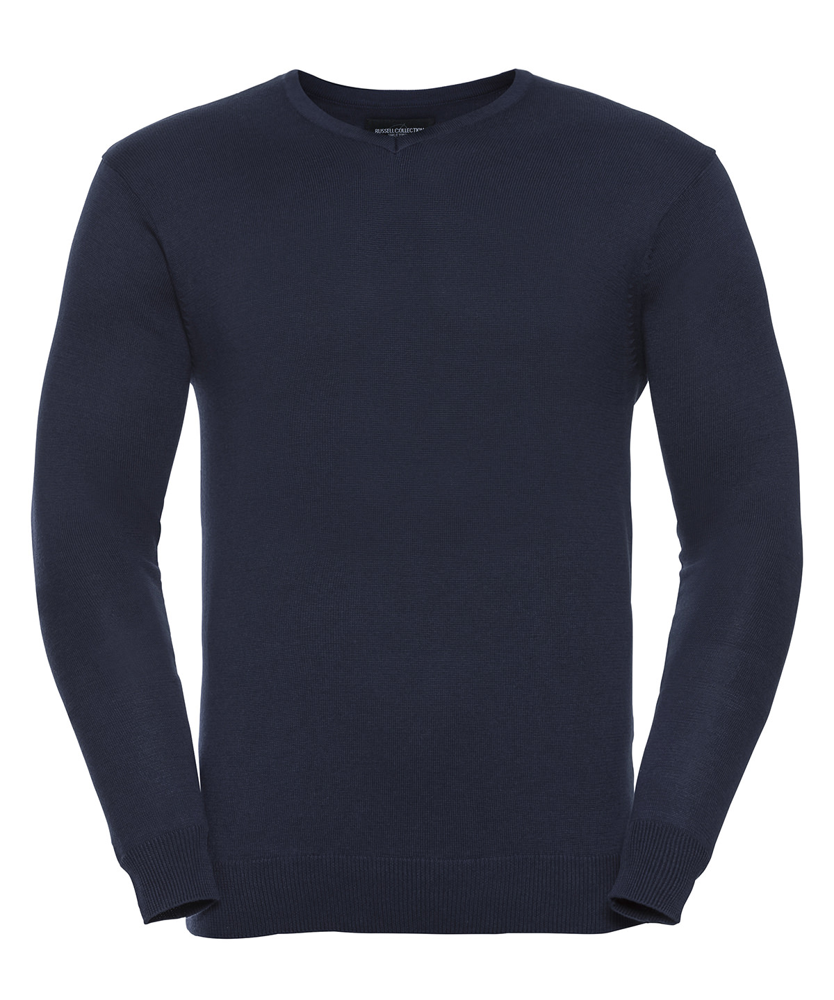 V-neck knitted sweater - French Navy