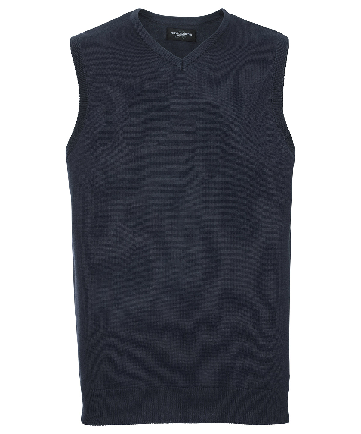 V-neck sleeveless knitted sweater - French Navy