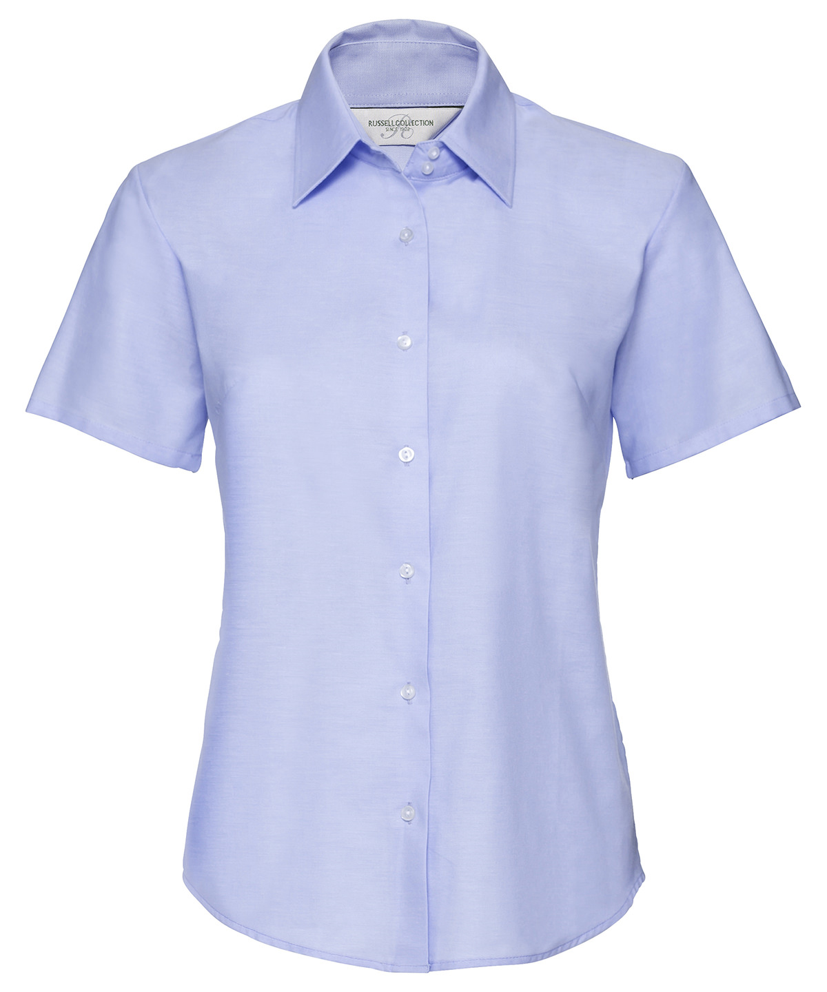 Women's short sleeve Oxford shirt - Oxford Blue