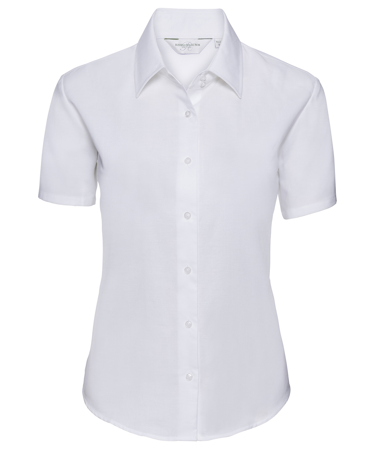 Women's short sleeve Oxford shirt - White