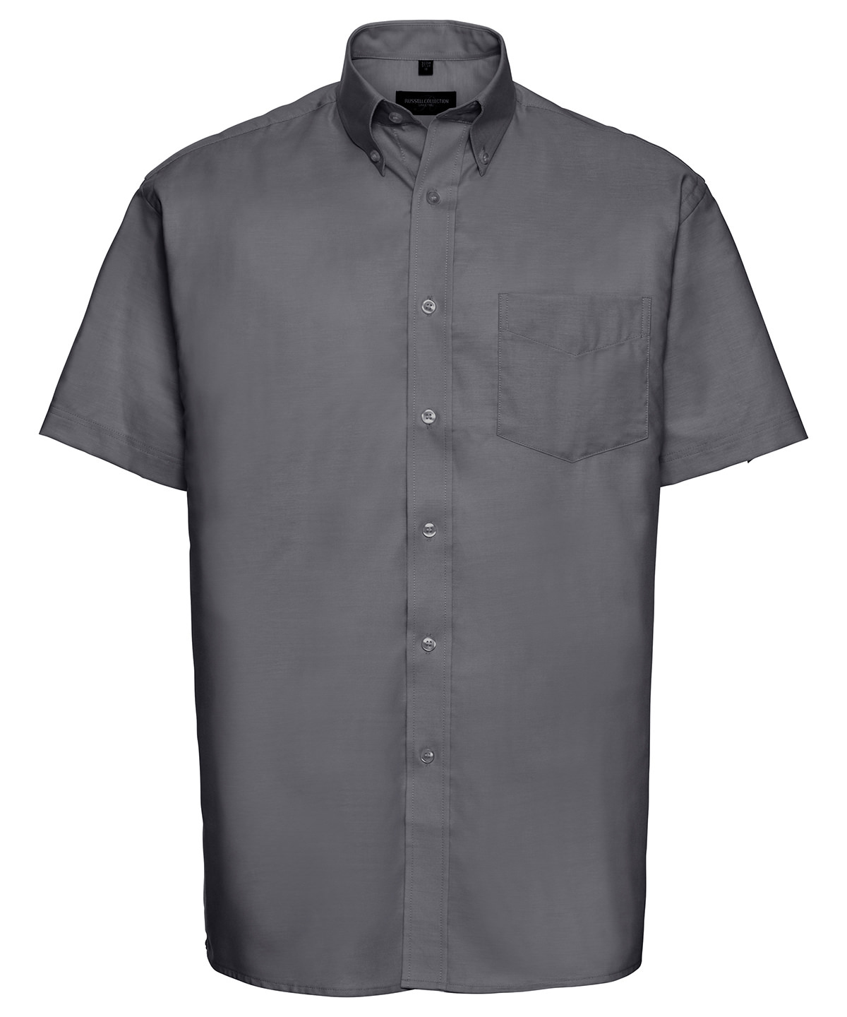 Short sleeve easycare Oxford shirt - Silver