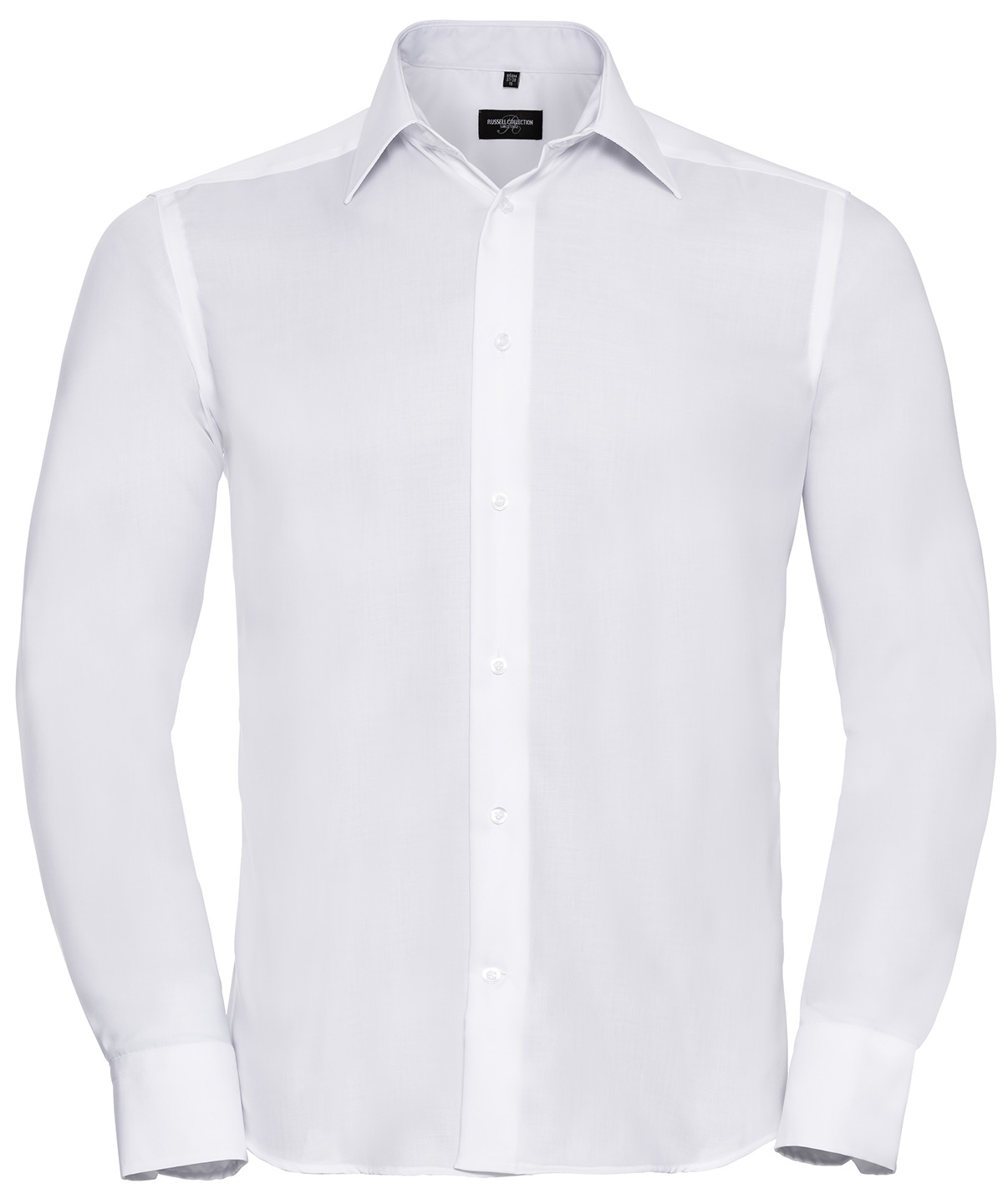 Long sleeve tailored ultimate non-iron shirt - White