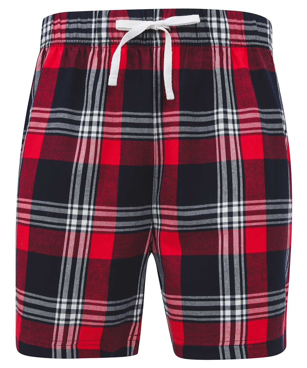 Tartan lounge shorts - Red/Navy Check