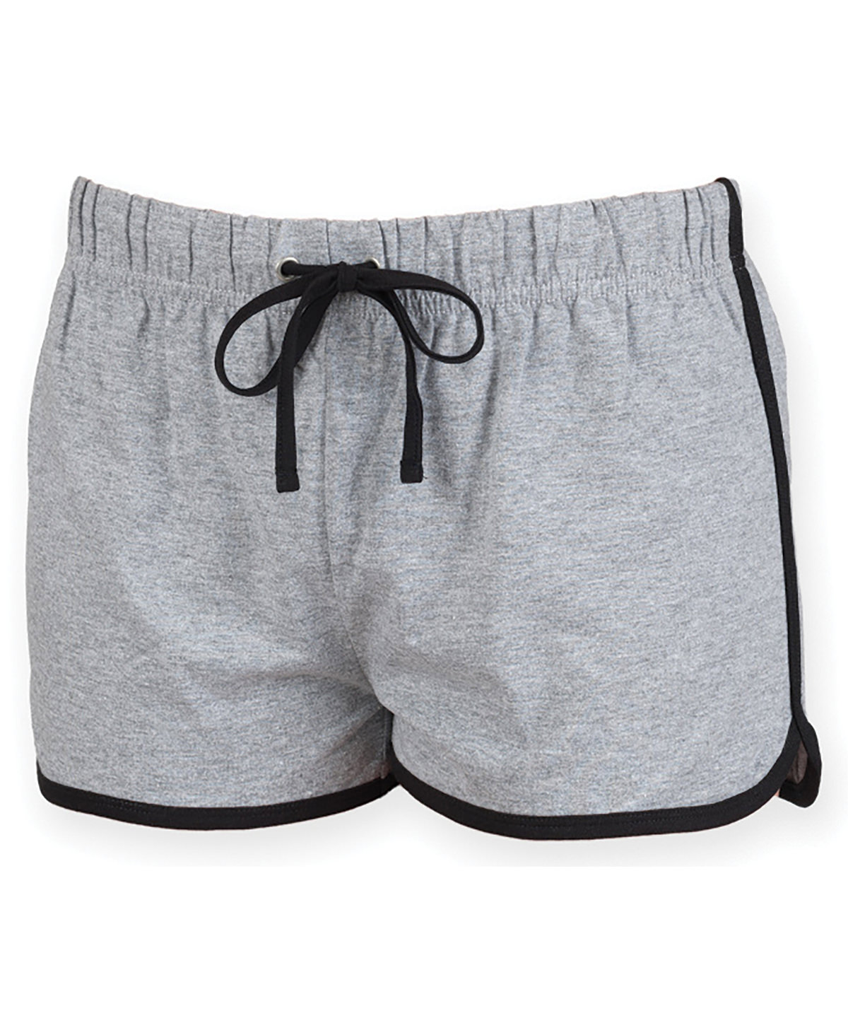 Women's retro shorts - Heather Grey/Black