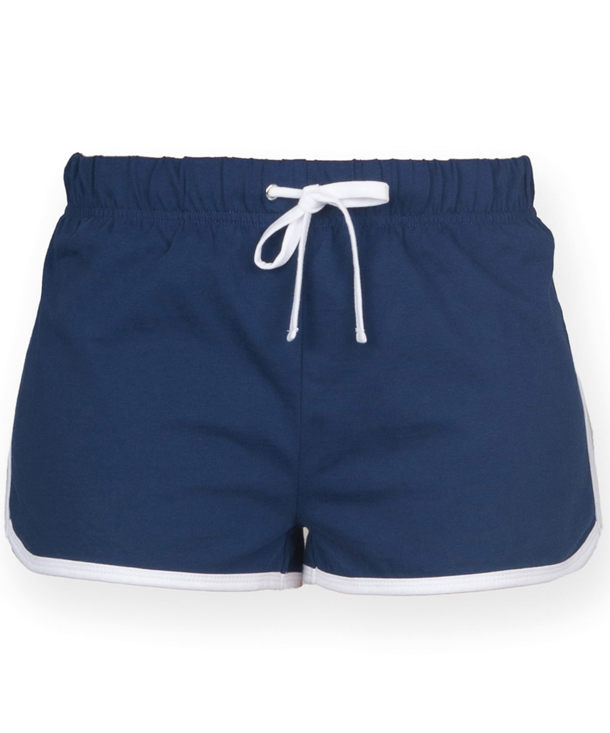 Women's retro shorts - Navy/White
