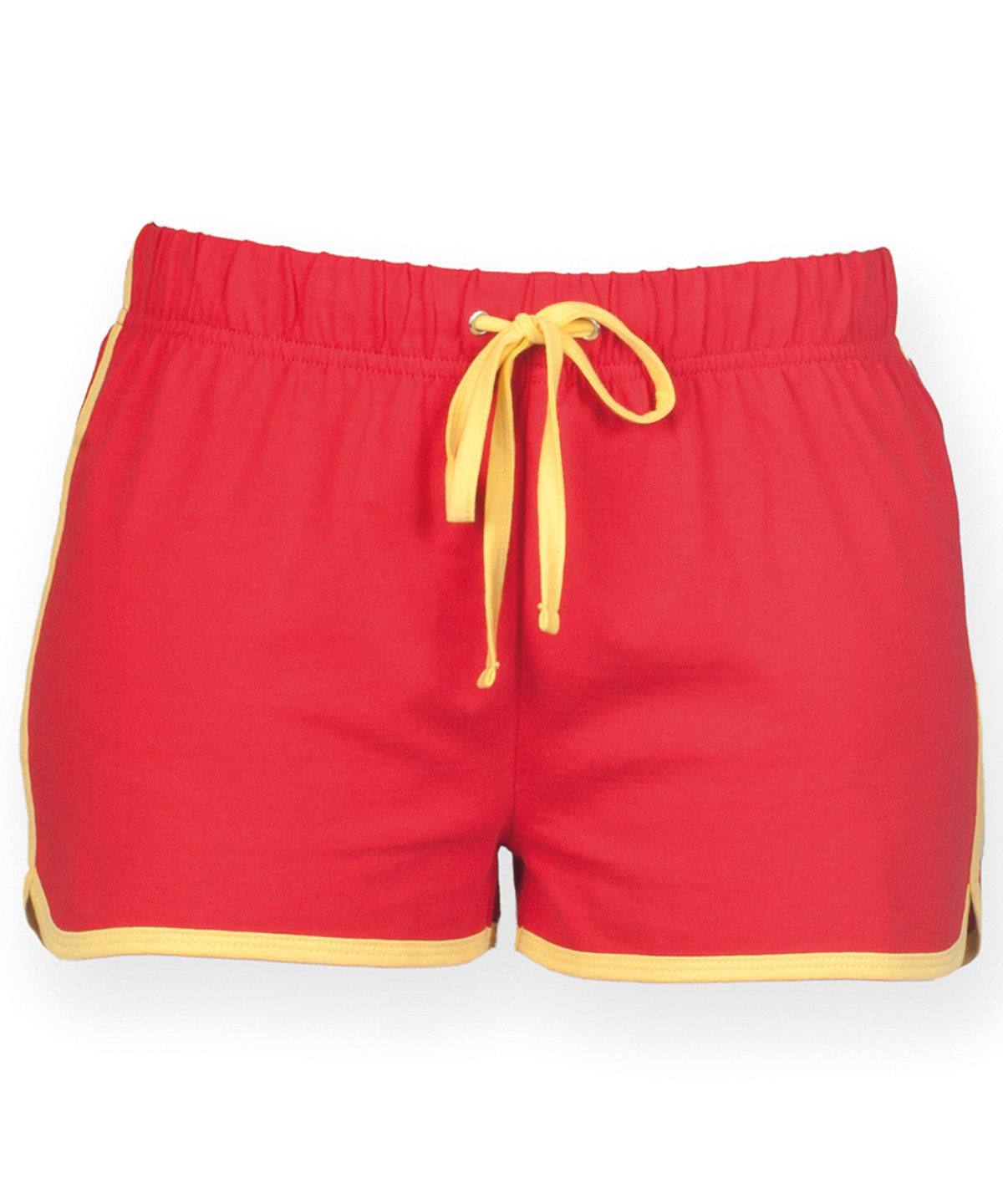 Women's retro shorts - Red/Yellow
