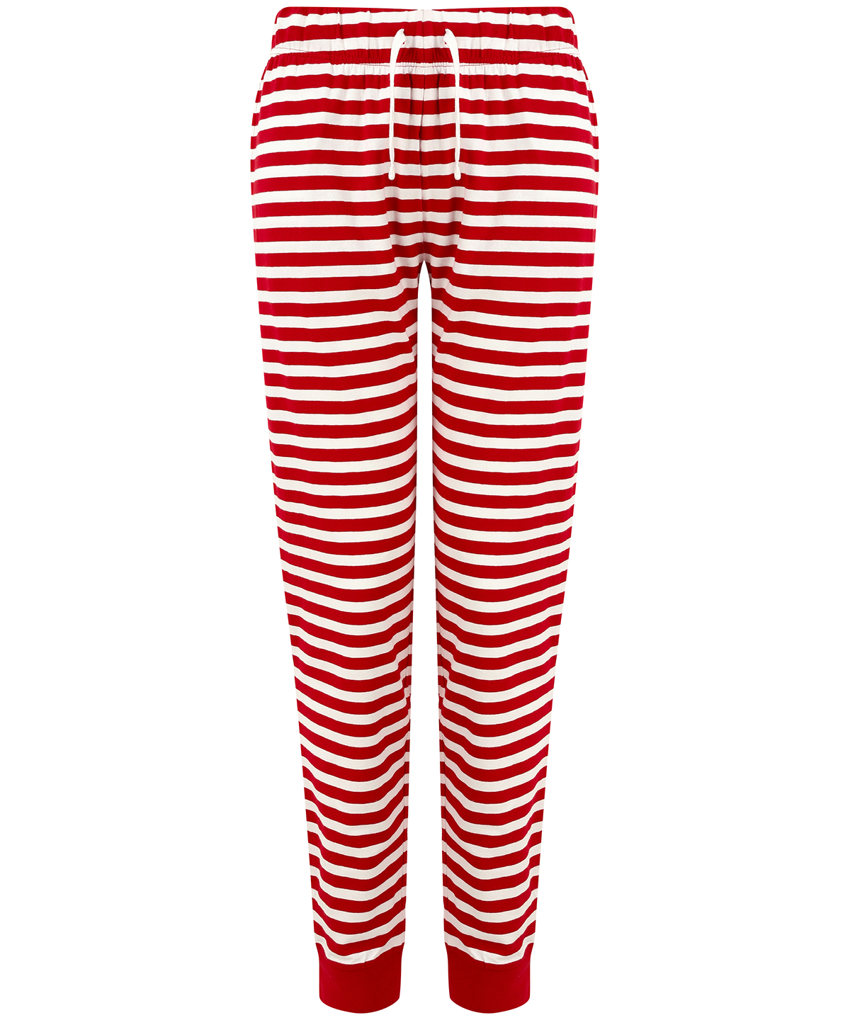 Women's cuffed lounge pants - Red/White Stripes