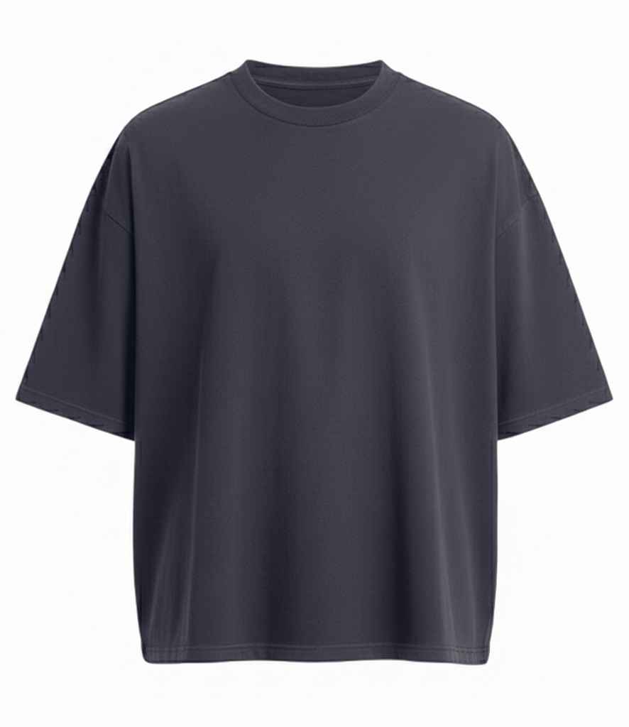 AWDis Heavyweight Boxy Cropped 240 T-Shirt - Solid Charcoal