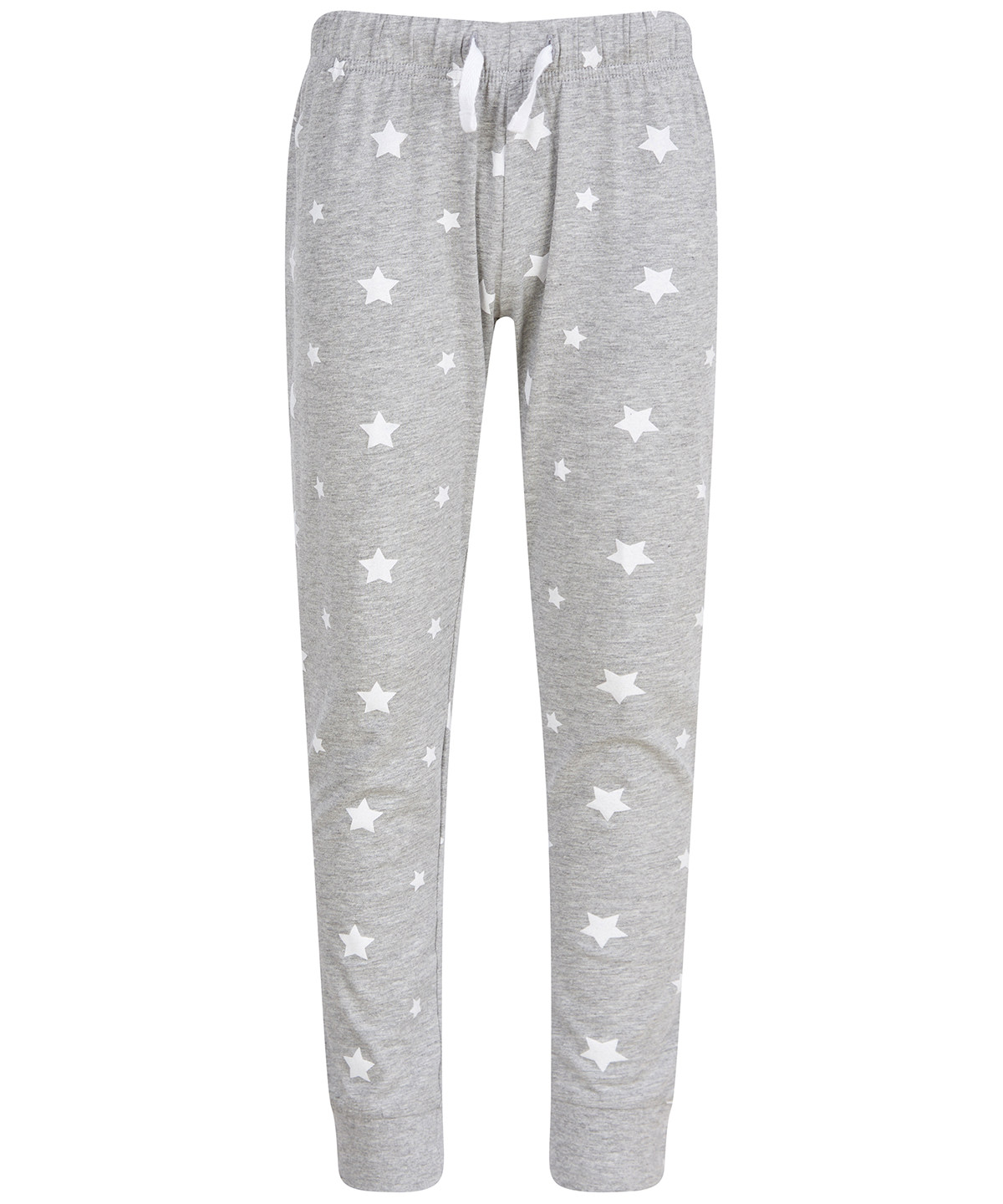 Kids cuffed lounge pants - Heather Grey/White Stars