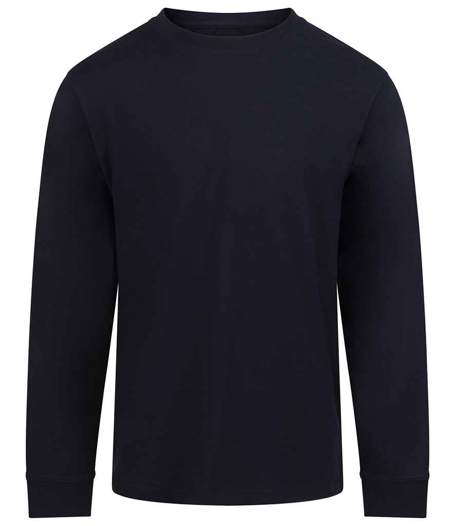 AWDis Long Sleeve 180 T-Shirt - Deep Black