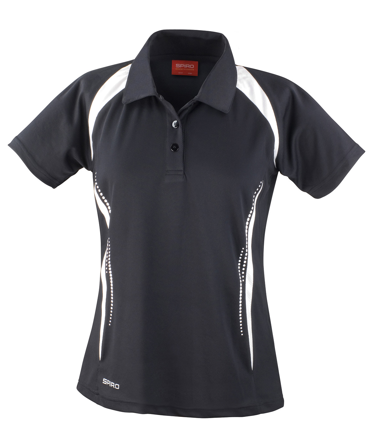 Women's Spiro team spirit polo - Black/White