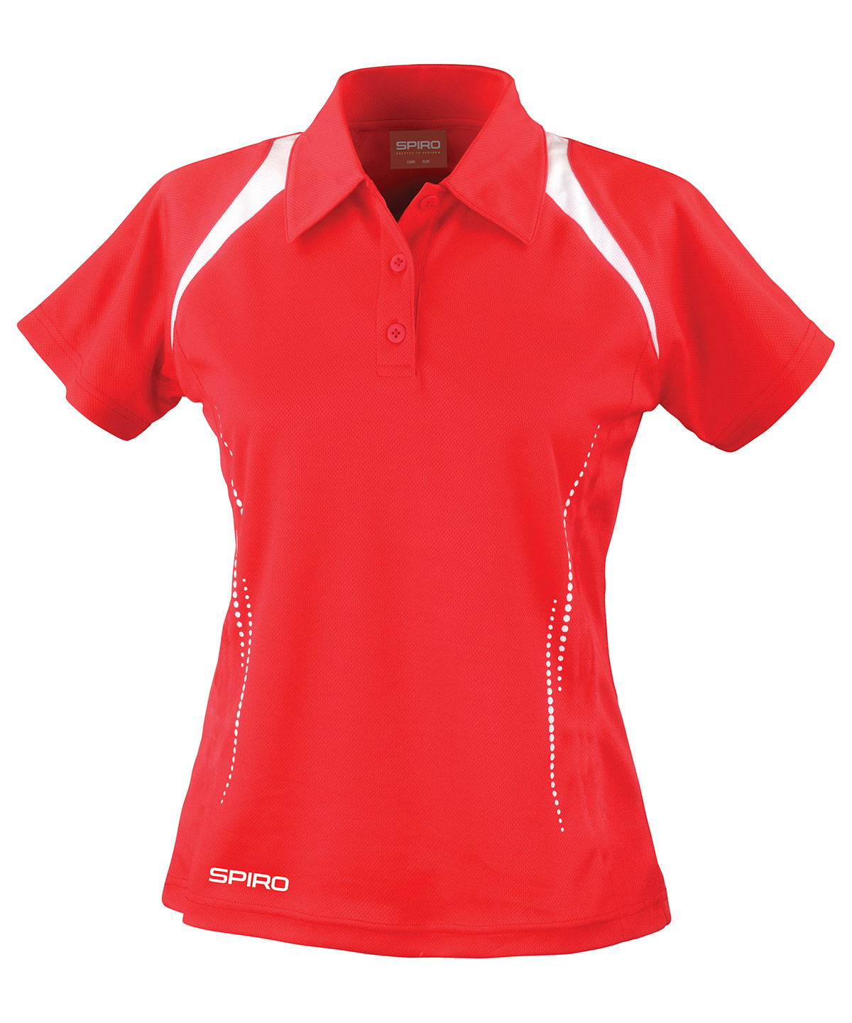 Women's Spiro team spirit polo - Red/White
