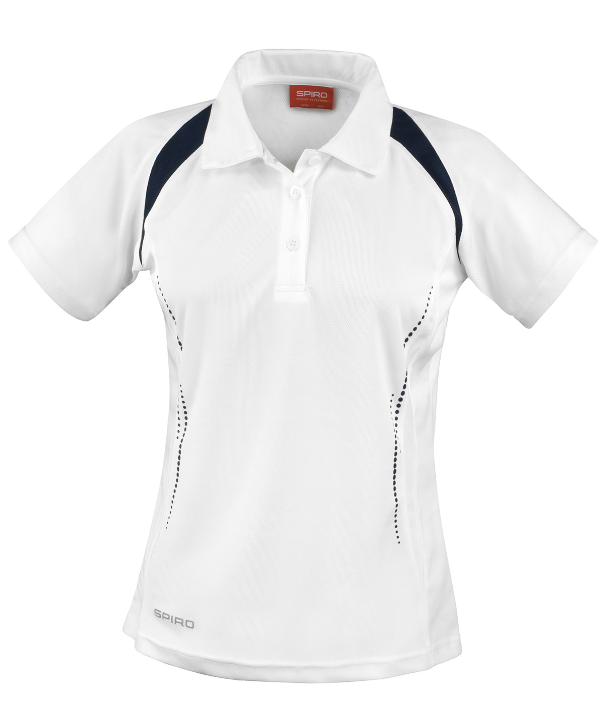 Women's Spiro team spirit polo - White/Navy