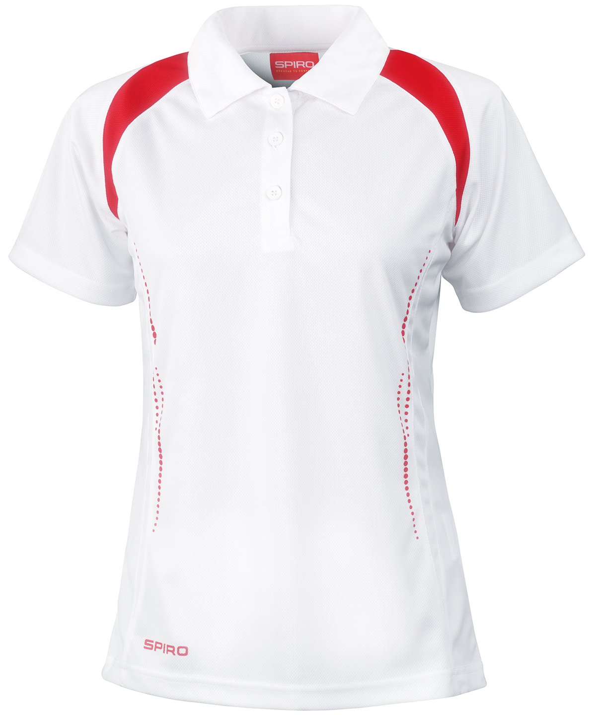 Women's Spiro team spirit polo - White/Red