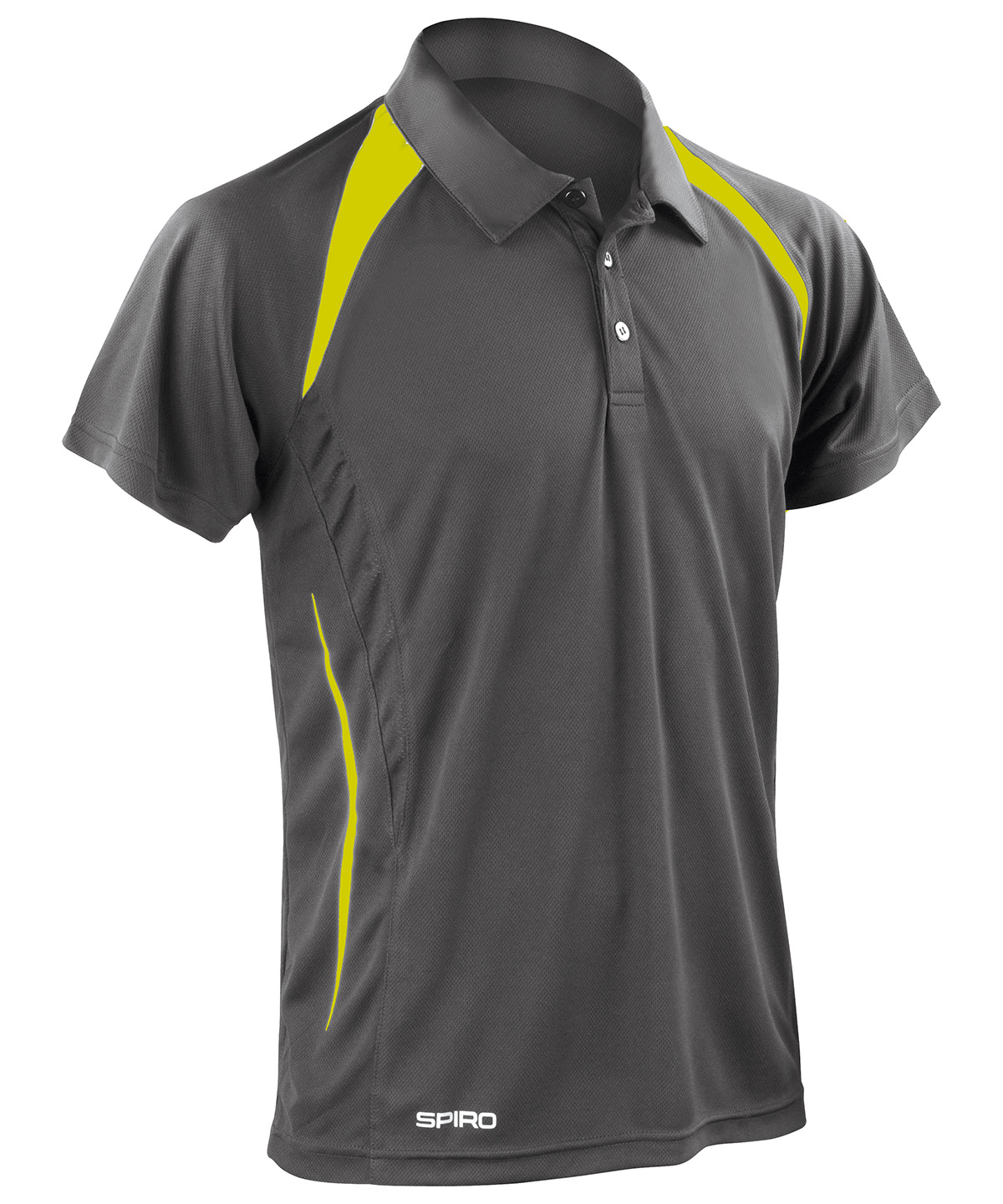Spiro team spirit polo - Grey/Lime