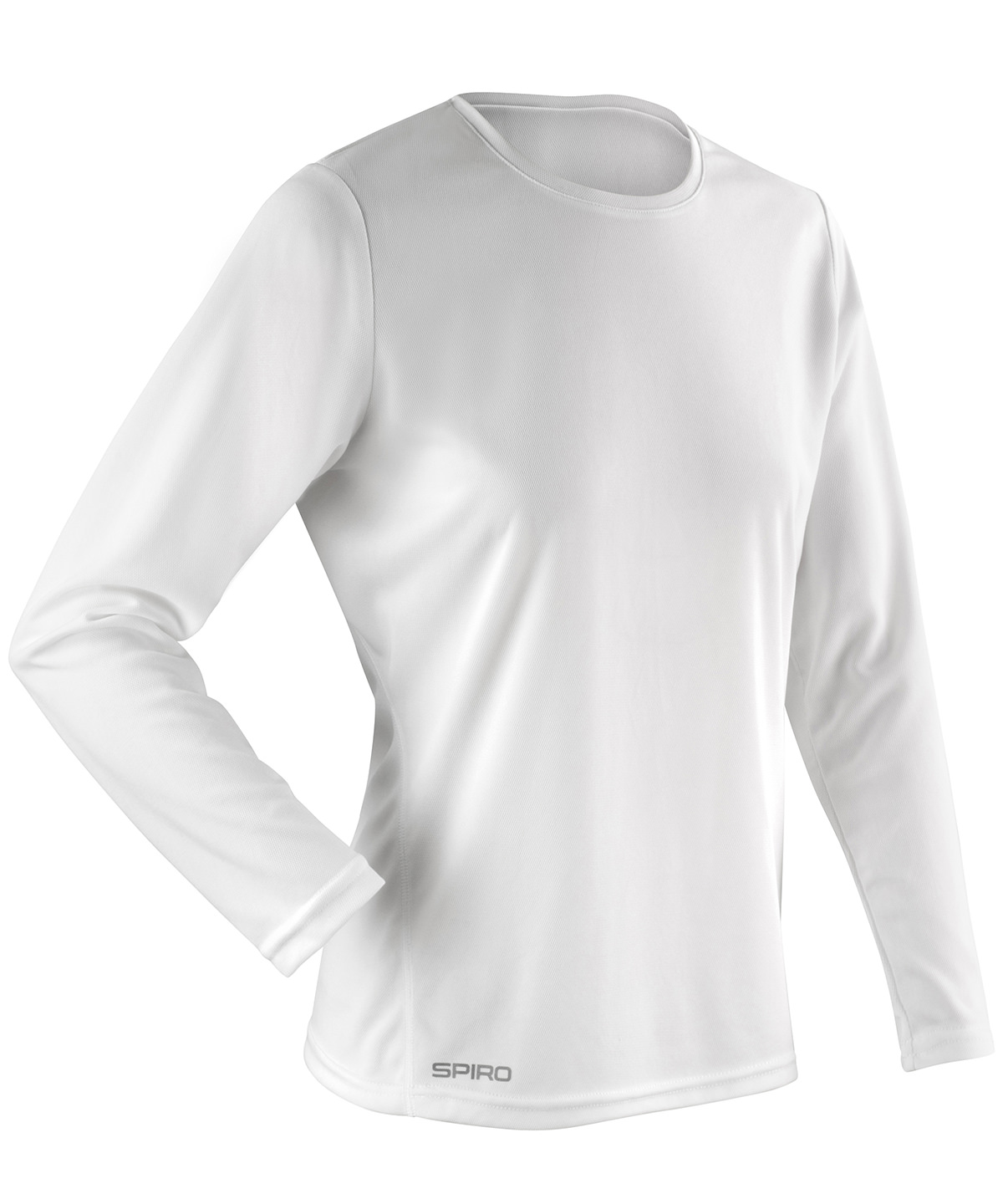 Women's Spiro quick-dry long sleeve t-shirt - White