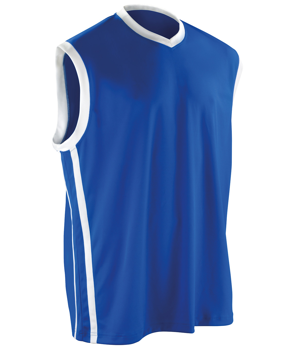 Basketball quick-dry top - Royal/White