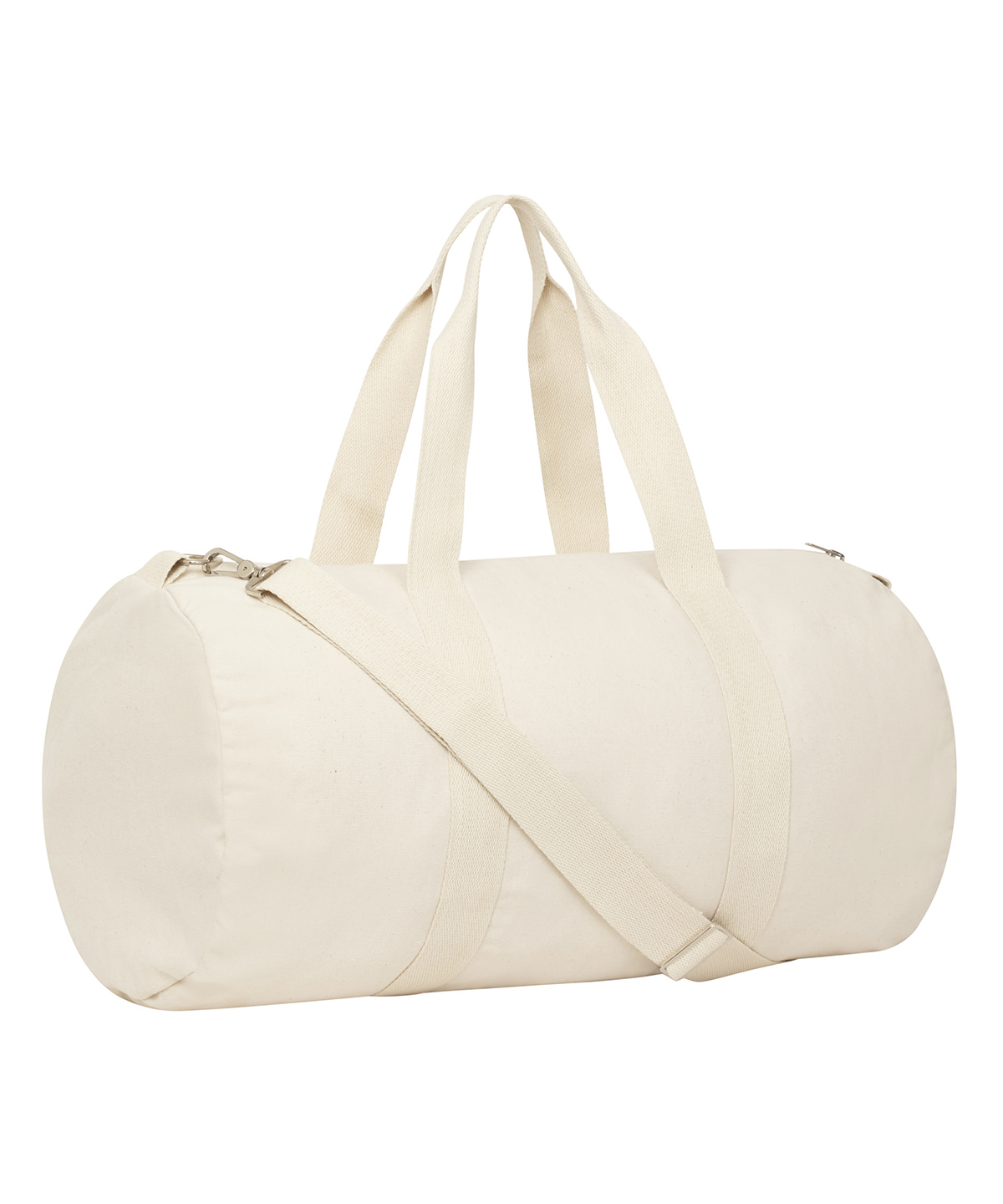 Duffle bag with canvas fabric (STAU892) - Natural